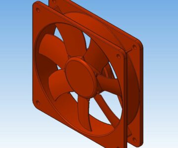 3D модель Вентилятор 120мм