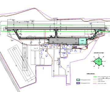 Чертеж Генеральный план аэропорта г.Воронеж