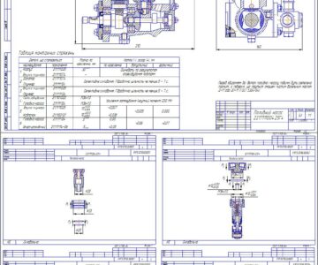 Чертеж Топливный насос высокого давления НД-21