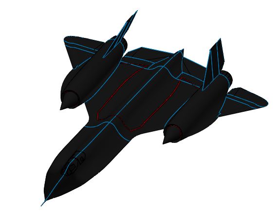 3D модель Lockheed SR-71 Blackbird