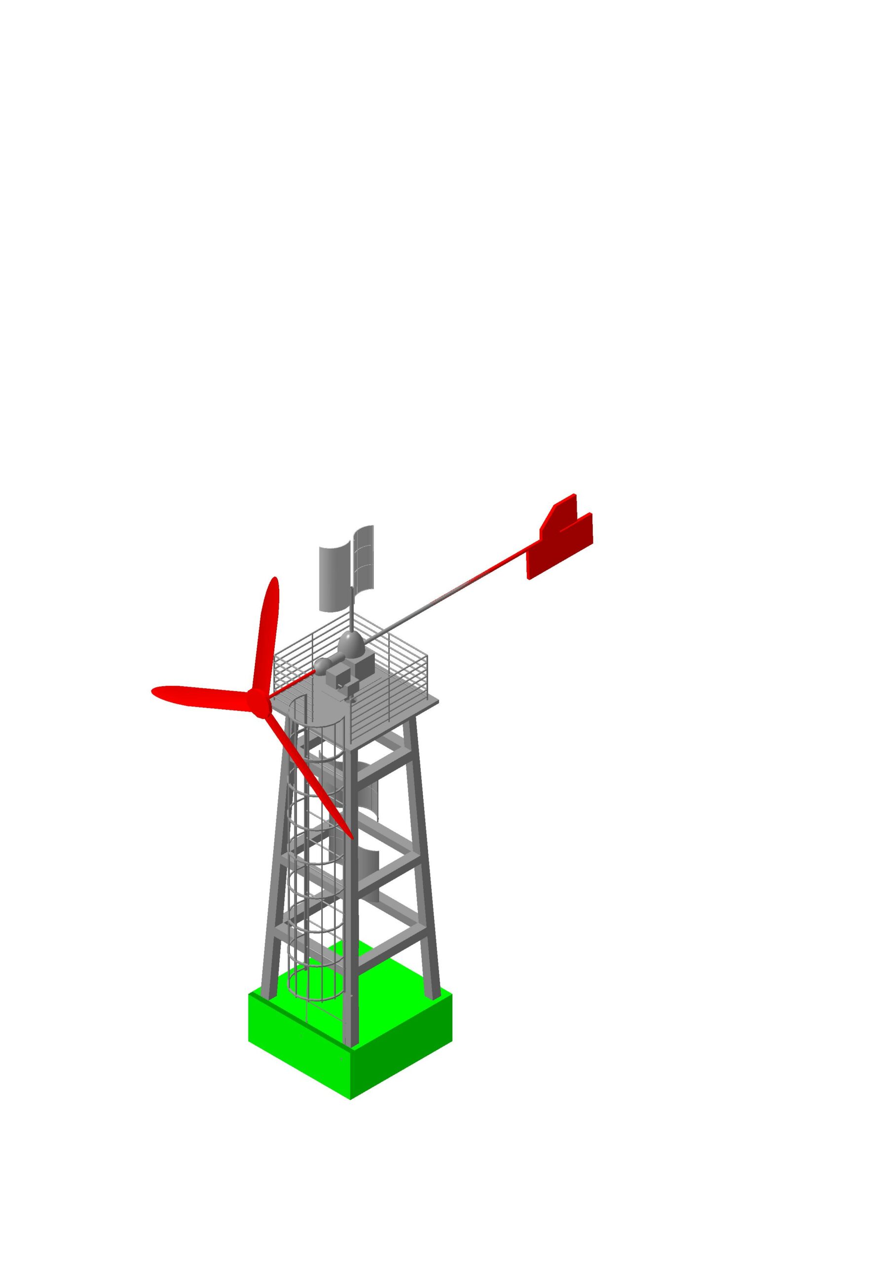 3D модель Ветрогенератор собственной разработки