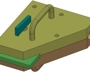 3D модель Кокиль для изготовления детали кронштейн