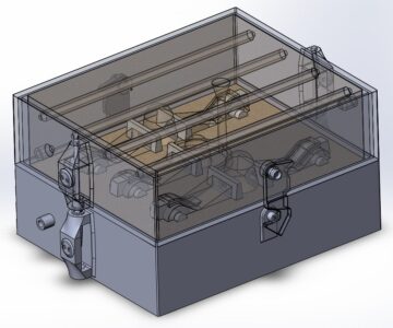 3D модель Проектирование формы в сборе для вакуумно-пленочной формовки на основе разработок фирмы Henrich Wagner Sinto