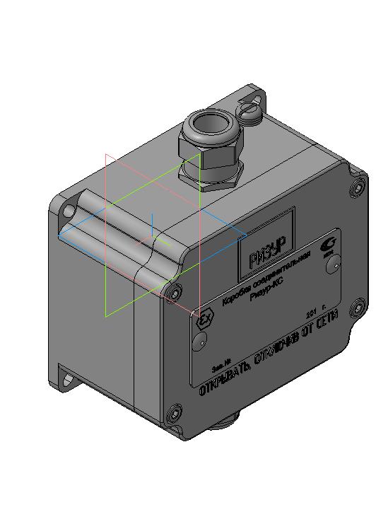 3D модель 3D модель Коробки соединительной