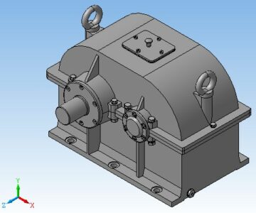3D модель 3D Модель соосного двухступенчатого редуктора