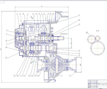 Чертеж Тягово-динамический расчет Volkswagen Passat B6 с разработкой и прочностным расчетом агрегата трансмиссии