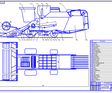Чертеж Разработка технологии возделывания ячменя в условиях ОАО «Кричеврайагропромтехснаб» Кричевского района с модернизацией механизма привода режущего аппарата зерноуборочного комбайна ДОН-1500 Б