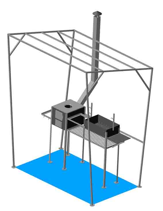 3D модель Кухня летняя