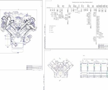 Чертеж Разработка технологического процесса восстановления блока цилиндров Камаз-740
