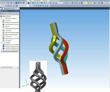 3D модель Кованный элемент_1