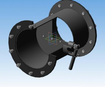 3D модель Клапан воздушный d200 регулируемый