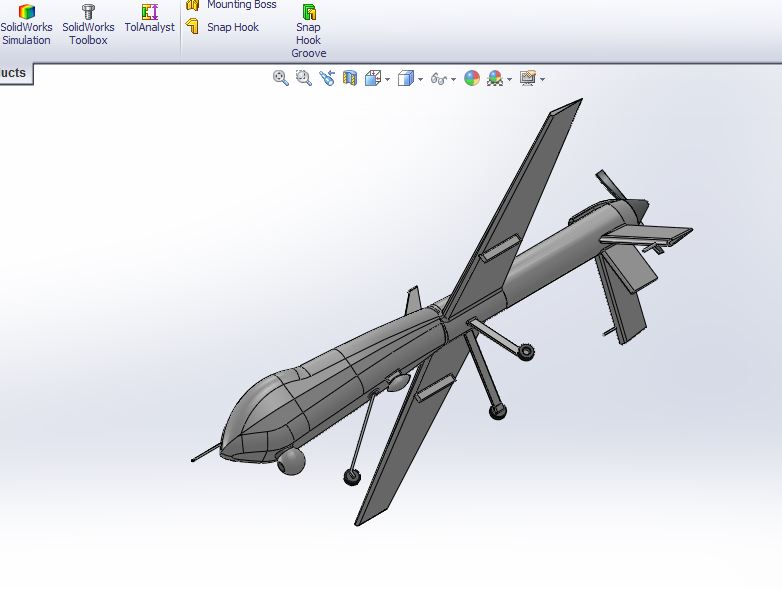 3D модель Модель БПЛА Predator Drone