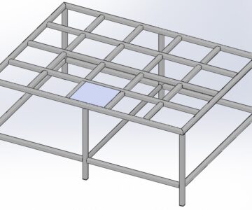 3D модель Стол сварочный 2х1,5х0,9м