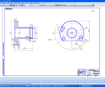 3D модель Курсовой проект по "Технологии машиностроения" детали " Фланец"