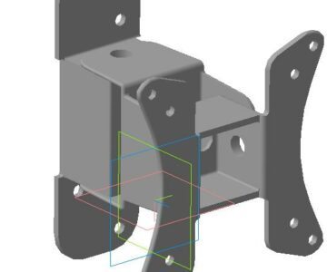 3D модель Крепление для телевизора 10/13 см