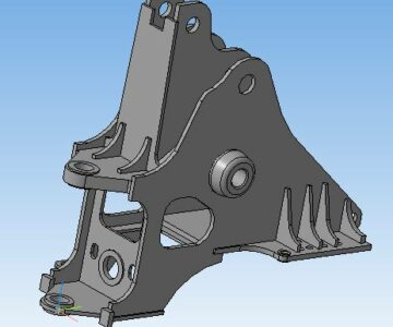 3D модель Рама передняя фронтального одноковшового погрузчика CAT 988G.