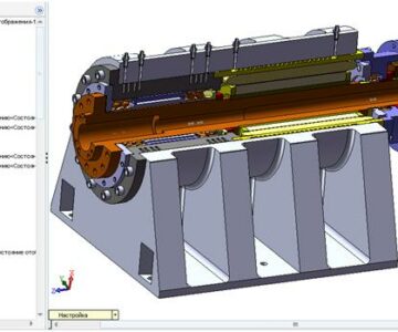 3D модель 3D модель шпиндельного узла токарного станка с ЧПУ