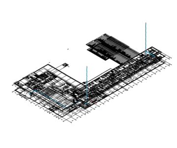 3D модель Проект канализации электроэнергии бизнес центра посредством силового шинопровода 2000А