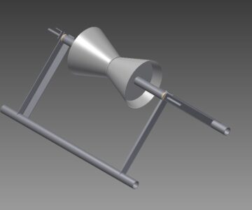 3D модель Роликовая опора для монтажа пластиковых труб DN800-1000