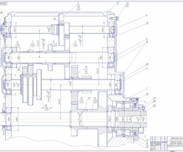 Чертеж Разработка конструкции коробки скоростей токарно-винторезного станка модели 161-АМ