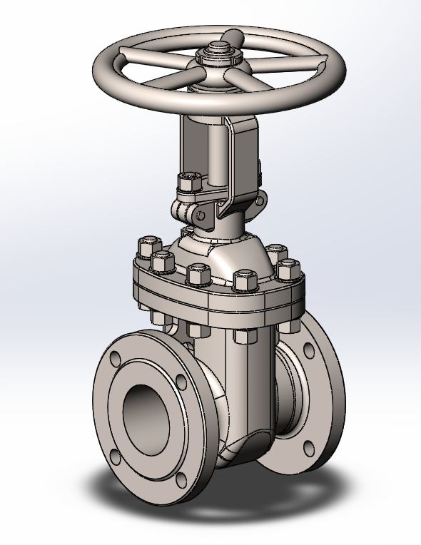 3D модель Задвижка клиновая DN80 PN1,6MPa