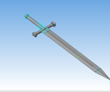 3D модель меч