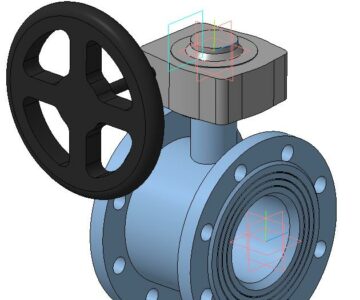 3D модель Кран шаровый КШ-100Гс3п (пр-ва "Газпроммаш")