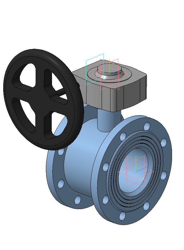 3D модель Кран шаровый КШ-100Гс3п (пр-ва "Газпроммаш")