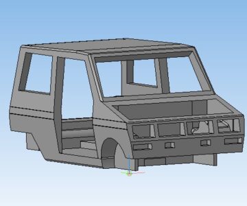 3D модель Кузов ВАЗ 1111