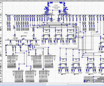 Чертеж электроснабжение завода металлоконструкций
