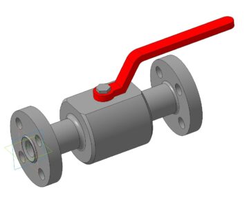 3D модель Кран шаровой ЗАРД П 25-250-01-Р