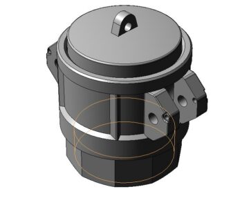 3D модель Стыковочная муфта Camlock 200DALB с пробкой 200DPAL