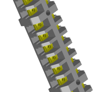 3D модель Блок зажимов БЗ26