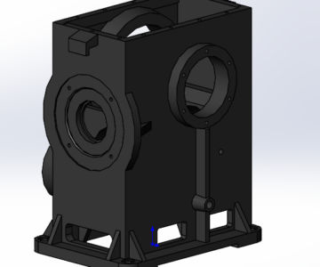 3D модель Корпус редуктора лебедки лм 140