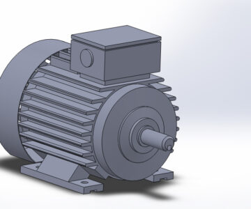 3D модель Электродвигатель АИР 80 В8