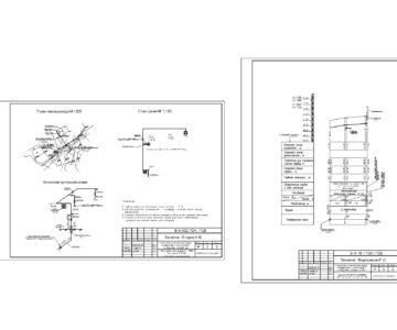 Чертеж Чертеж газопровода с продольным профилем