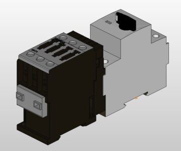 3D модель Фидерная сборка Siemens 3RA11_S0_AC