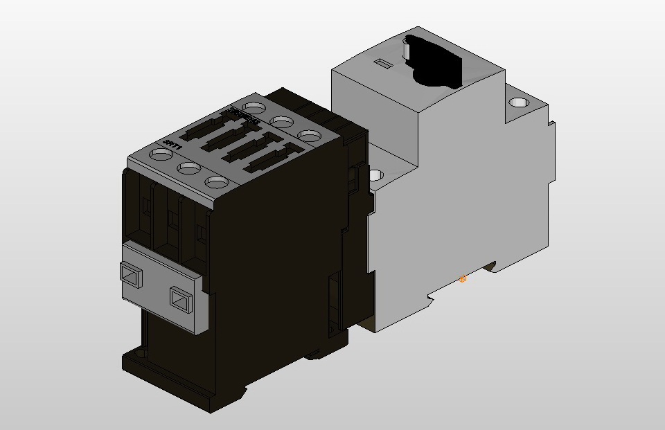 3D модель Фидерная сборка Siemens 3RA11_S0_AC