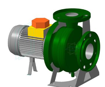 3D модель Моноблочные центробежные насосы 3M (Насосы Ebara)