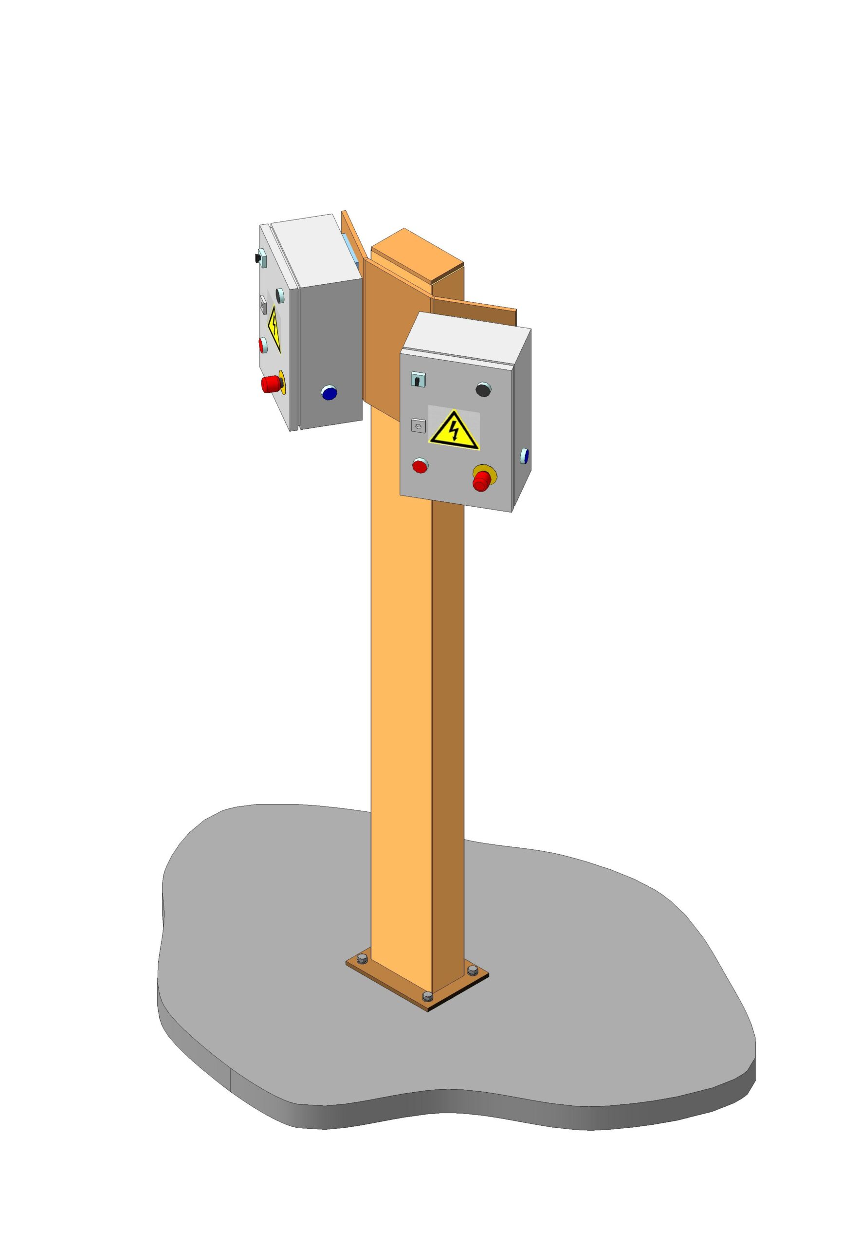 3D модель Панель управления