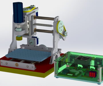 3D модель Станок ЧПУ гравировка с блоком управления