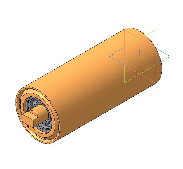 3D модель Ролик направляющий транспортера ленточного от погрузчика КШП-6