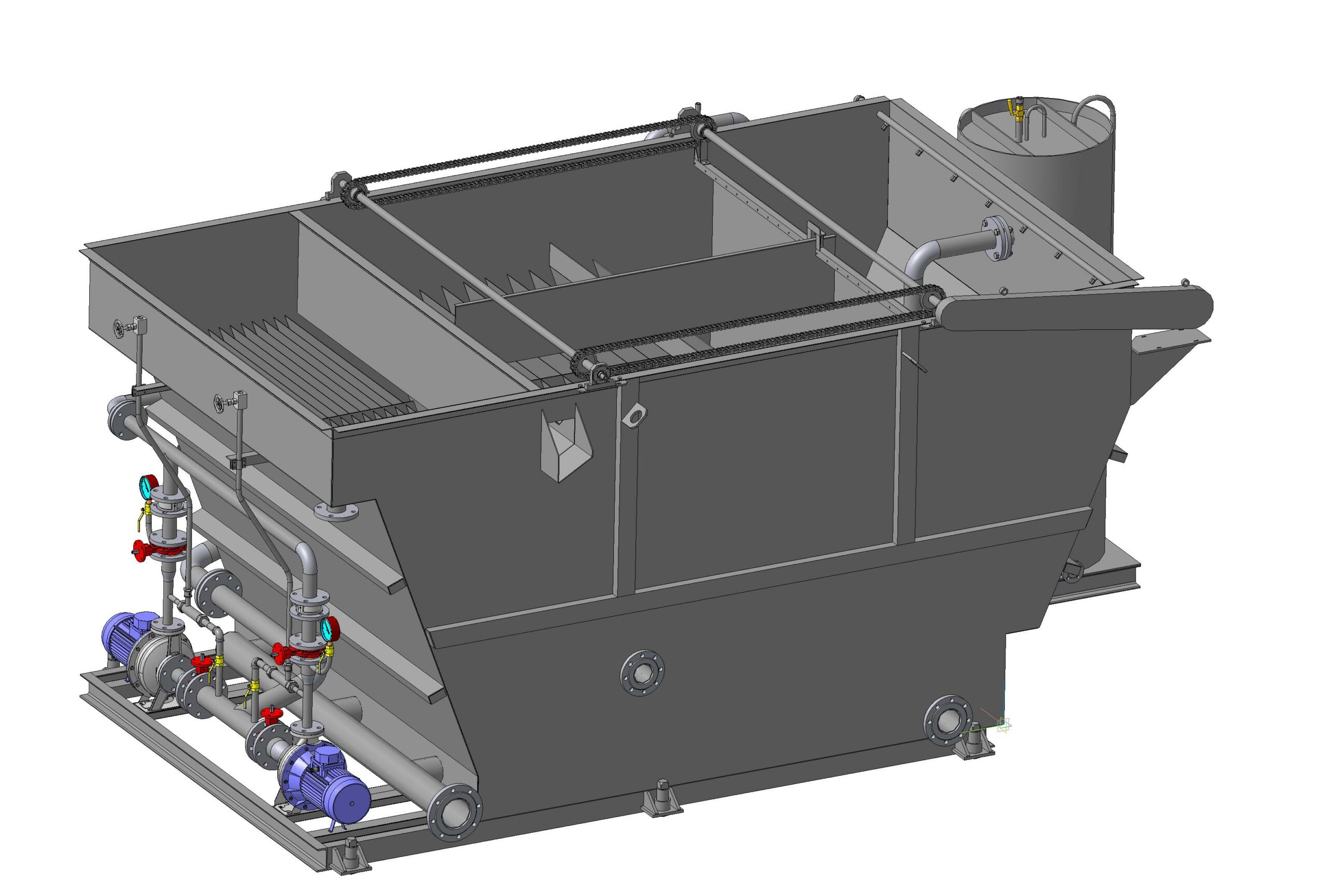 3D модель Установка флотационная ТСВ-ФЛ-10