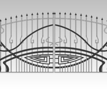 3D модель Кованые ворота