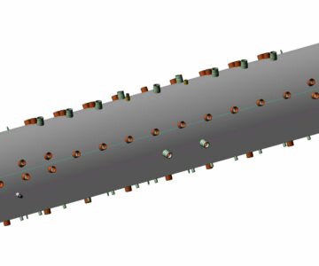 3D модель Часть барабана котлоагрегата БКЗ 160-100Ф