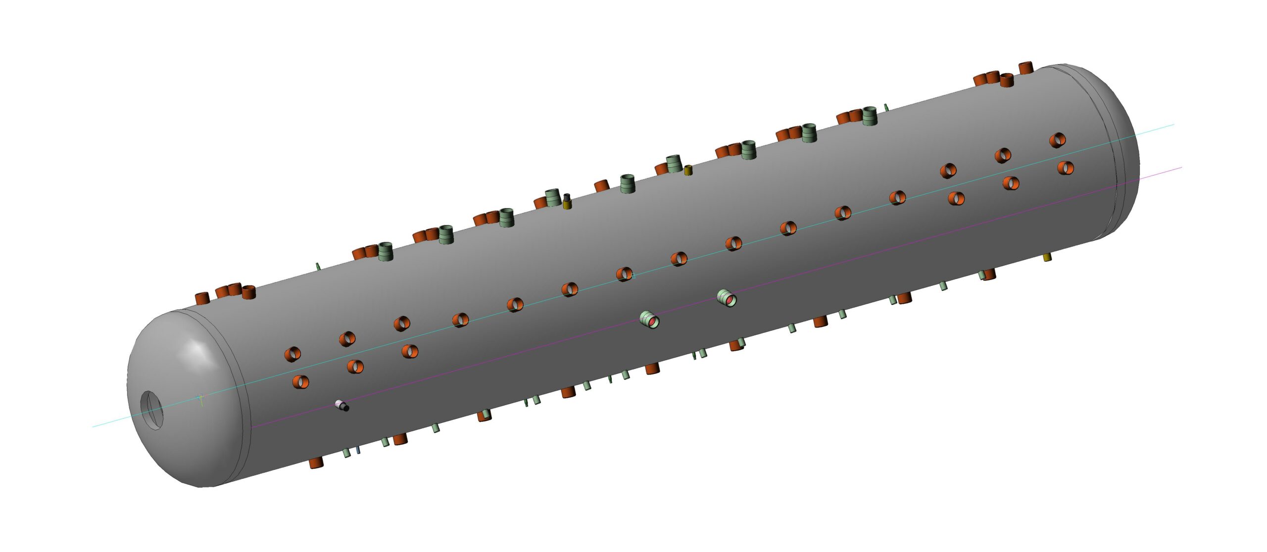 3D модель Часть барабана котлоагрегата БКЗ 160-100Ф