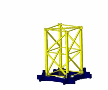 3D модель Переходное крепление башенного крана
