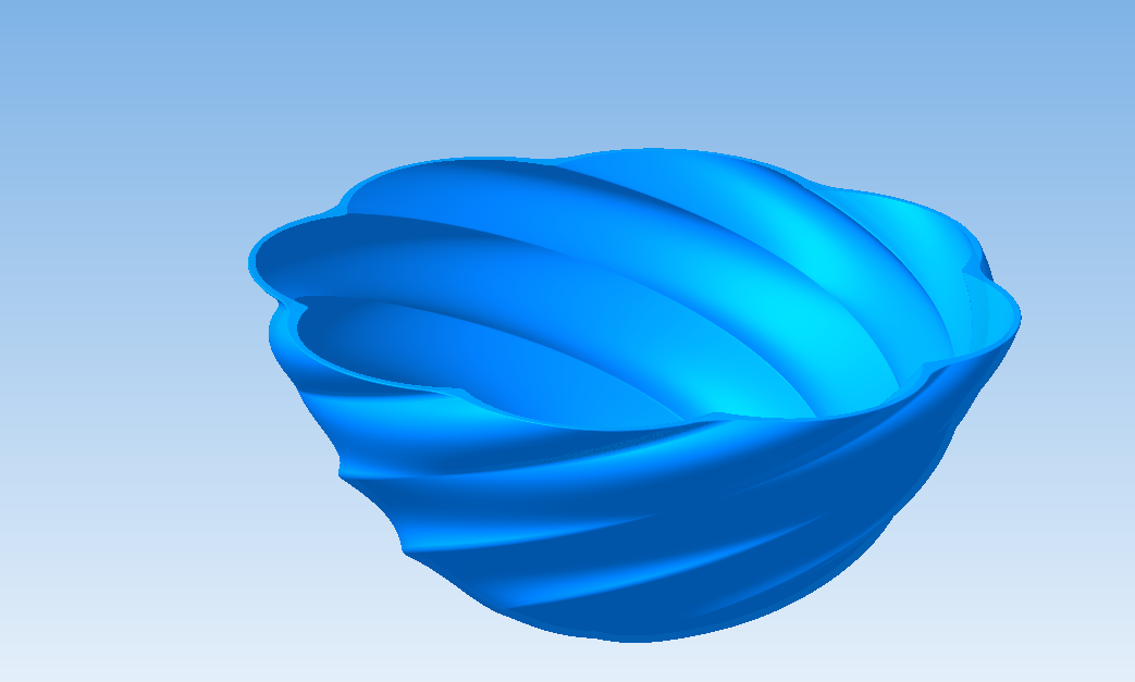 3D модель Ваза - виток