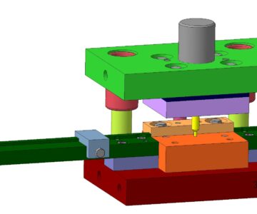 3D модель Штамп пробивки отверстия