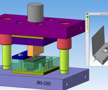 3D модель Штамп пуклёвки отверстия ф 4,2мм